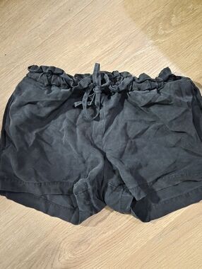 Hatch Linen Blended High-Waist Shorts 0 Maternity